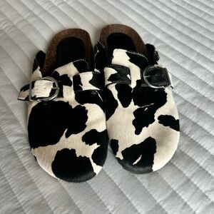 INC International Concepts Black and White Clogs